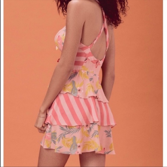 For Love and Lemons Pink Antigua Dress - Picture 3 of 6